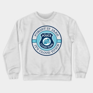 Cloud Town Police - An Inside Out Art Design Crewneck Sweatshirt